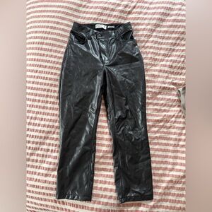 Abercrombie & Fitch Black Vegan Leather Pants